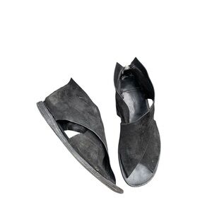 Officine Creative Black Minimalist Sandals